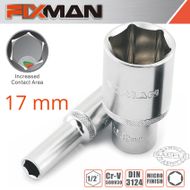 FIXMAN 1/2' Dr Deep Socket 17mm